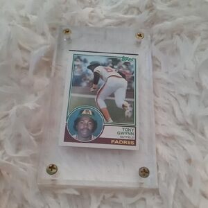 Tony Gwynn Baseball Card In Clear Holder